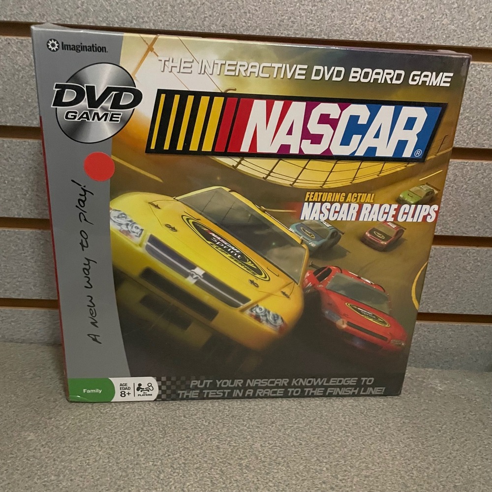NIB Sealed NASCAR The Interactive‎ DVD Board Game Featuring Actual Race Clips